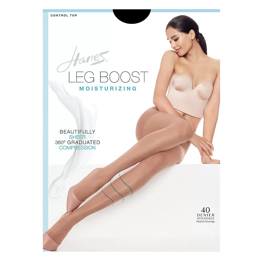 Hanes Silk Reflections Leg Boost Moisturizing Hosiery