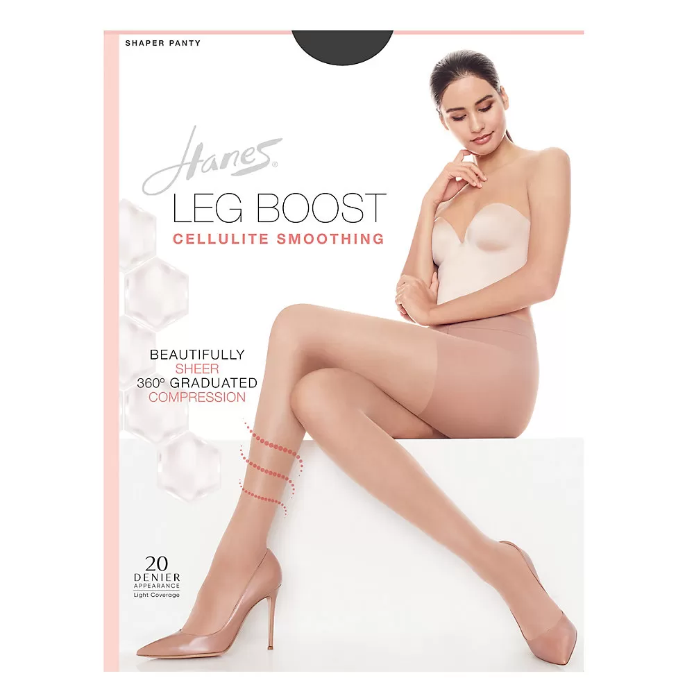 Hanes Silk Reflections Leg Boost Cellulite Smoothing Hosiery