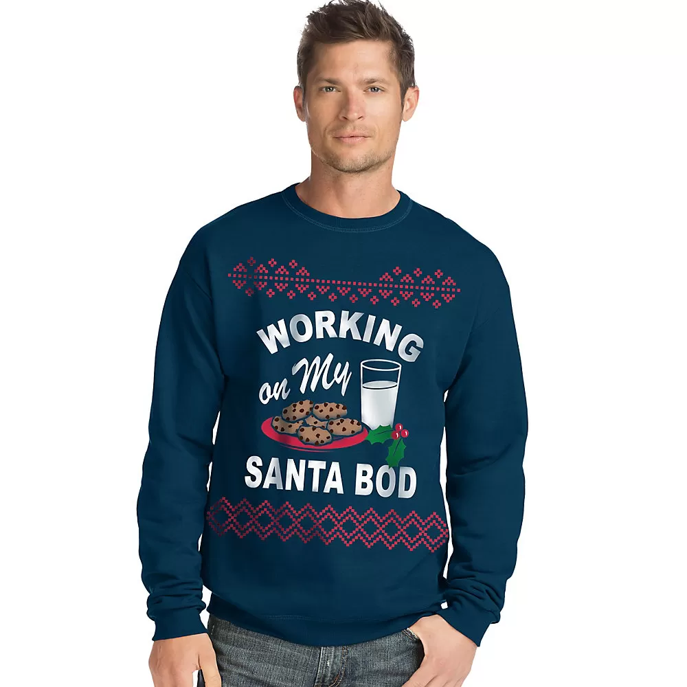 Hanes Men's Ugly Christmas Sweatshirt