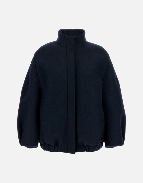 Voles Wool Blend High-Neck Bomber Jacket