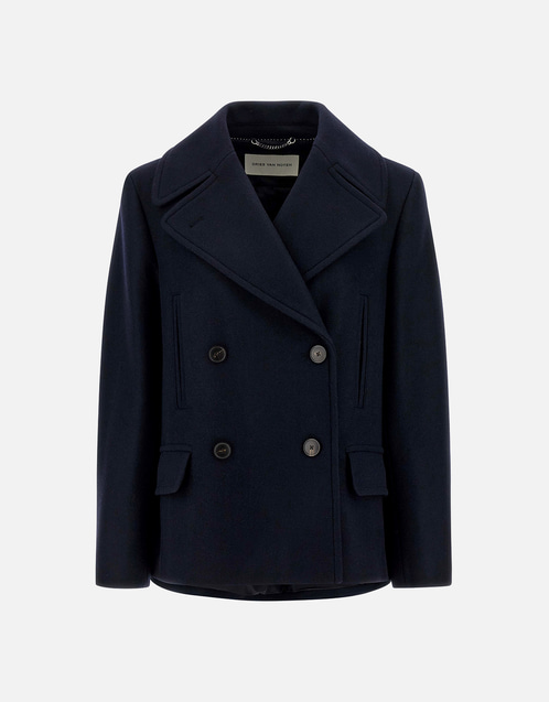 Vafel Wool Blend Double-Breasted Coat