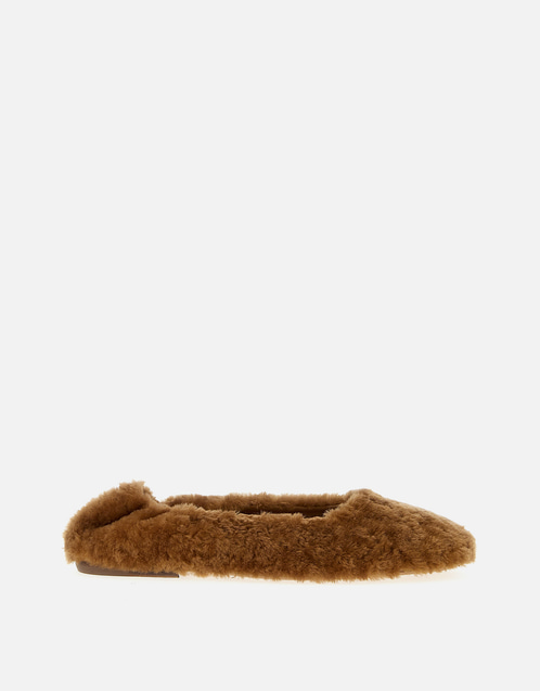 Fur Ballet Flats