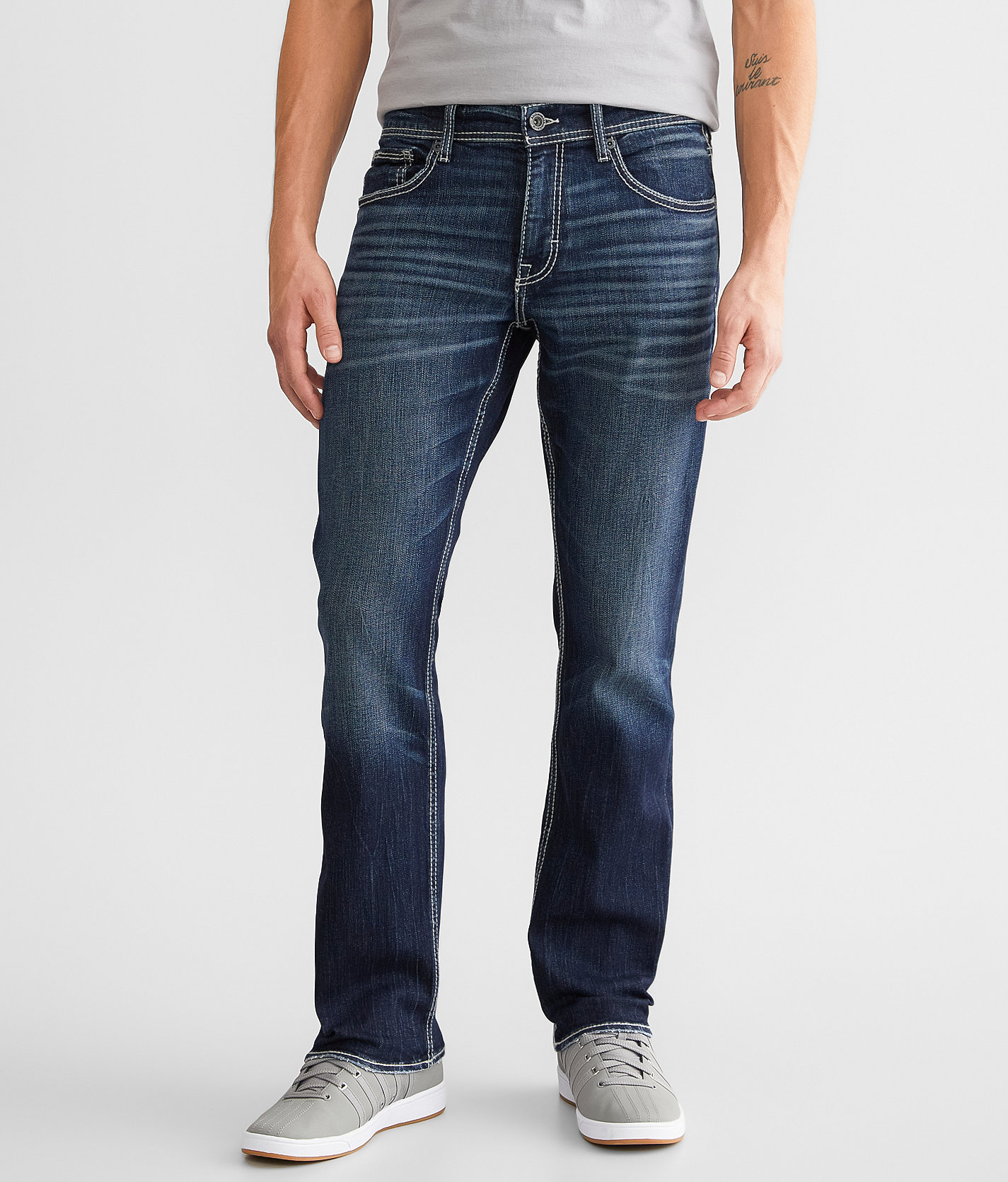 BKE Jake Straight Stretch Jean - Men's Jeans in Litt