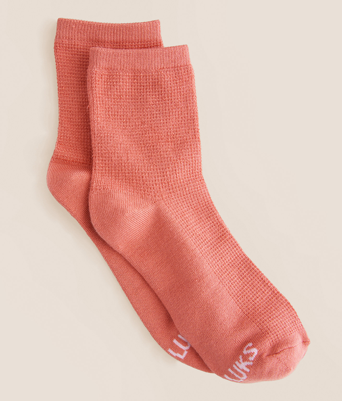 Muk Luks Micro Waffle Socks - Women's Socks in Rose