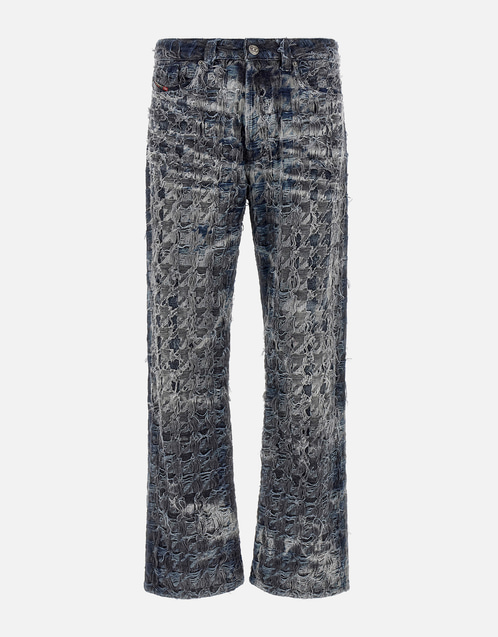 Men's 1980 D-Eeper FSH Cotton Frayed Jeans