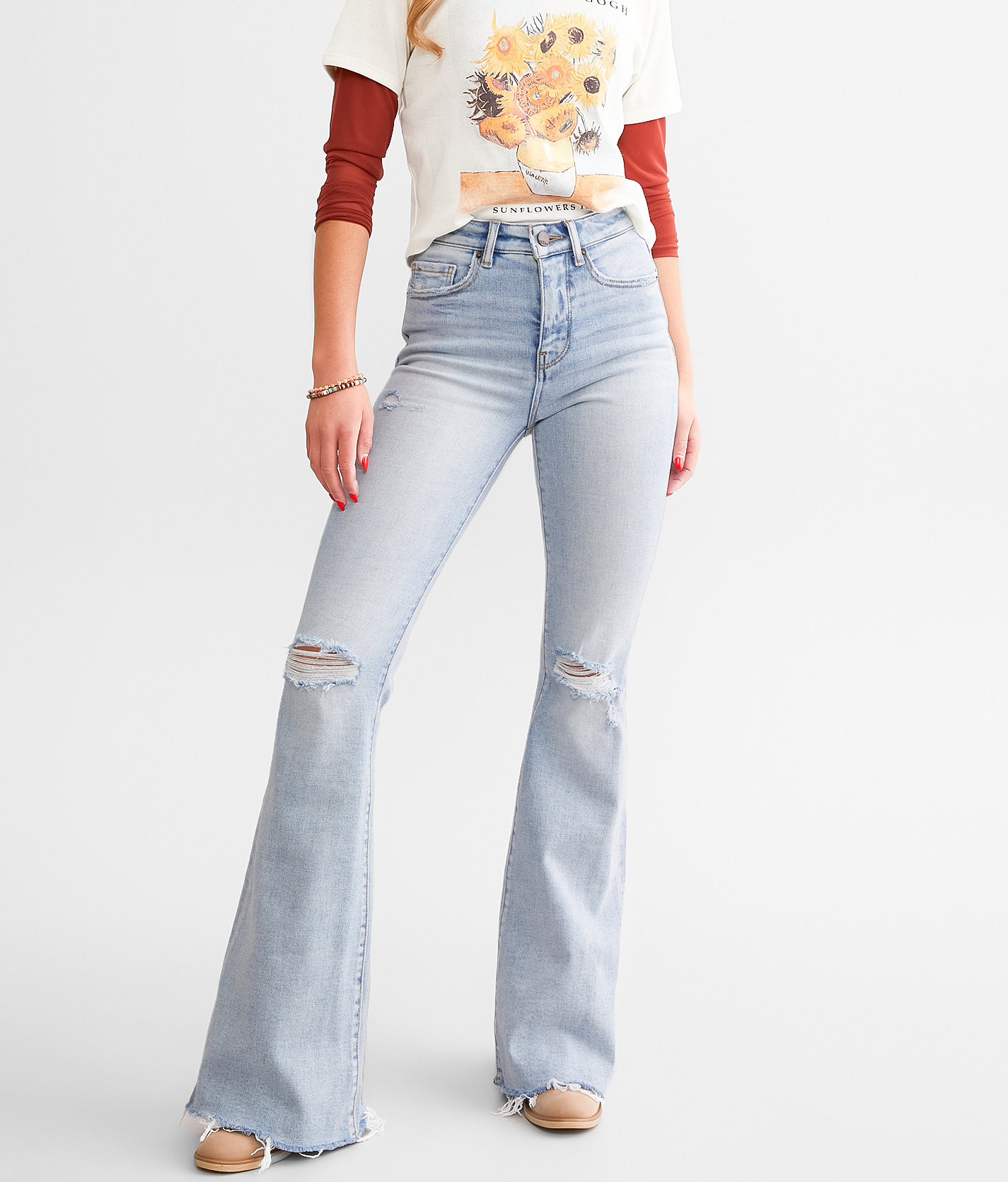 BKE Billie Super Flare Stretch Jean - Women's Jeans in Everton