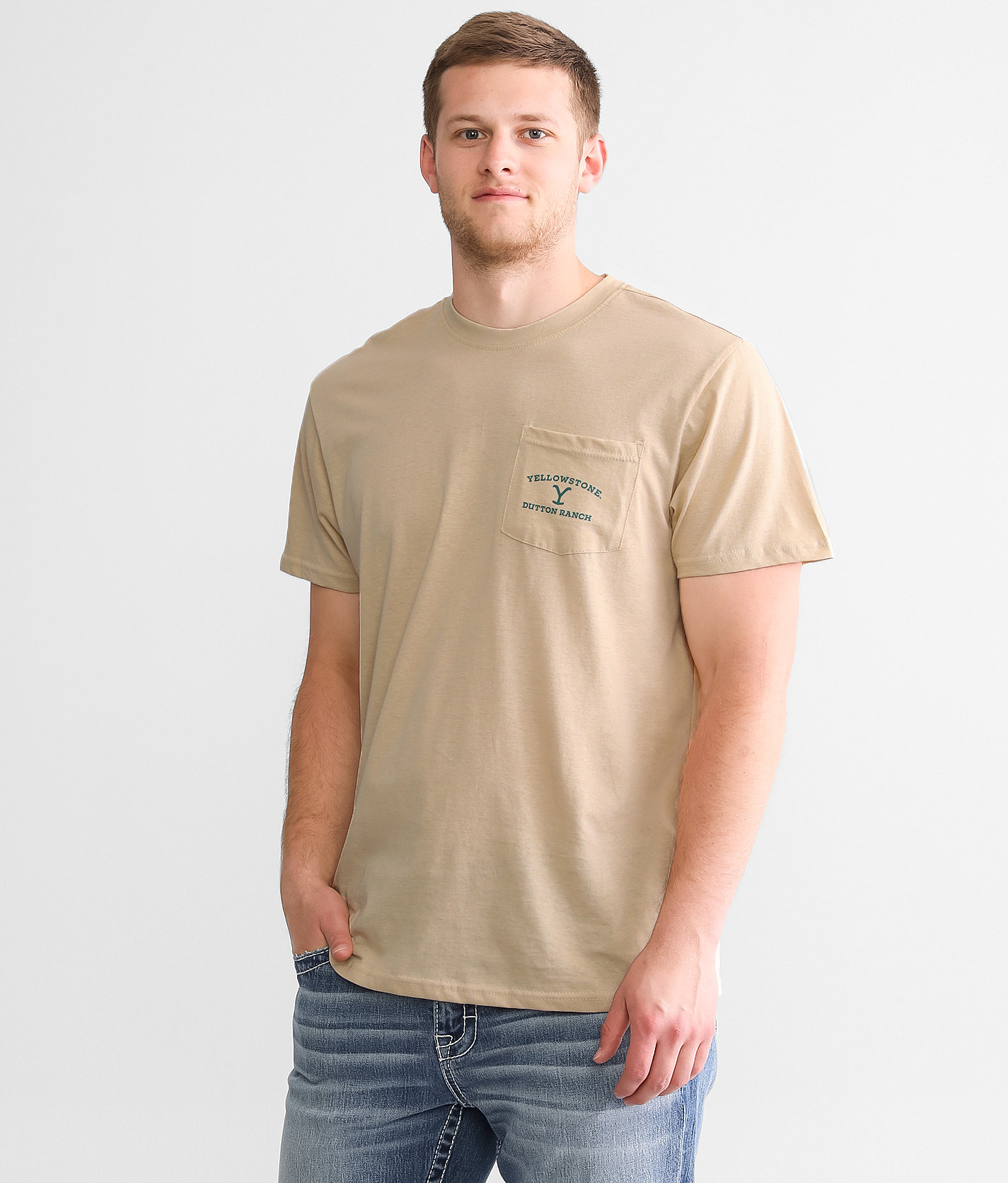 Yellowstone™ Dutton Ranch T-Shirt - Men's T-Shirts in Bleached Sand