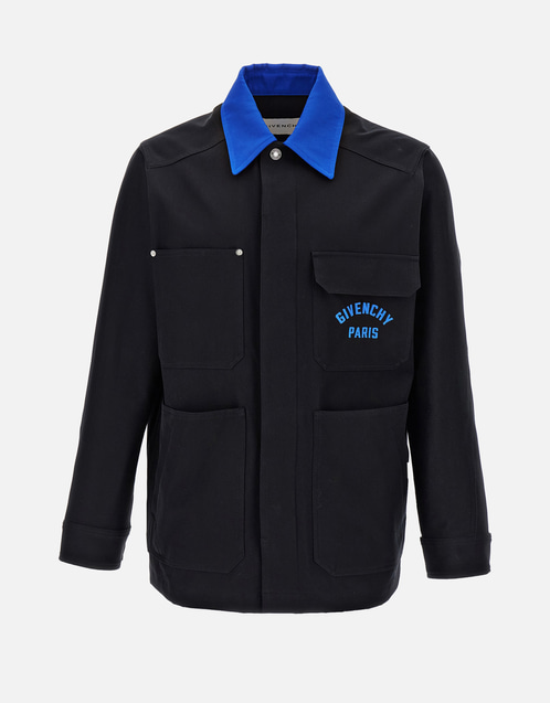 Men's Logo Embroidery Overshirt