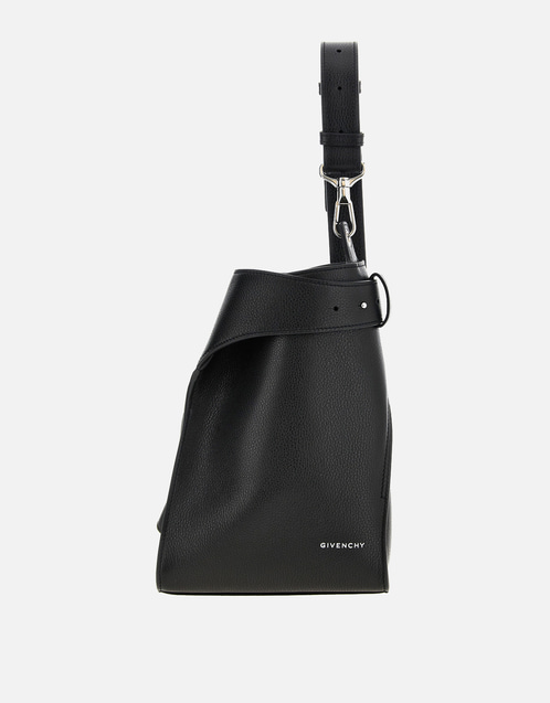 Men's Small Belted Crossbody Bag Calfskin Leather