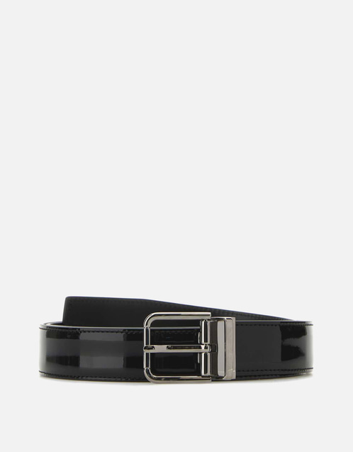 Men's Patent Calfskin Belt