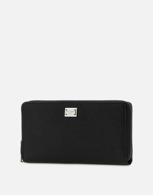 Men's Calfskin Zip-Around Wallet