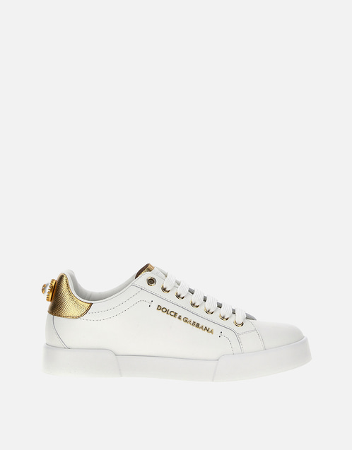 Calfskin Nappa Portofino Sneakers With Lettering