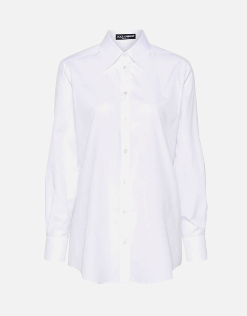 Oversize Collar Cotton Shirt