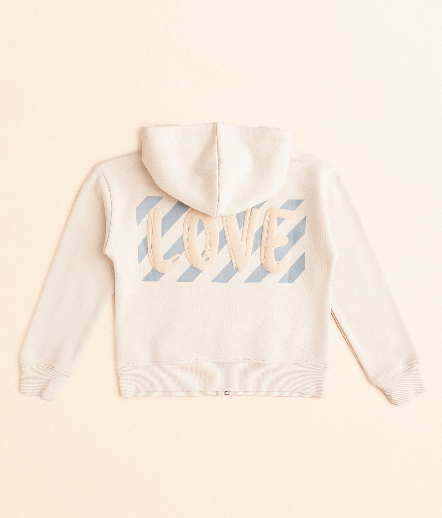 Girls - Modish Rebel Love Hoodie - Girl's Sweatshirts in Cream