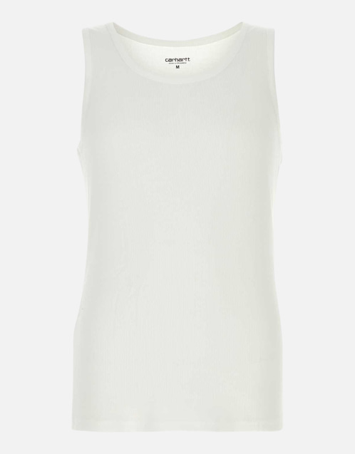 Men's White Cotton A-Shirt