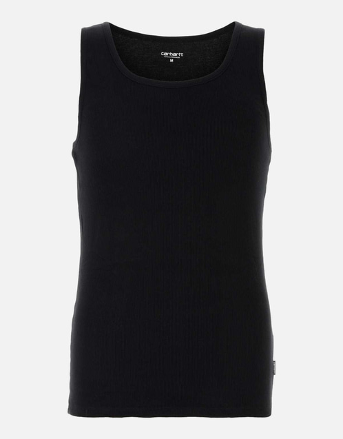 Men's Black Cotton A-Shirt