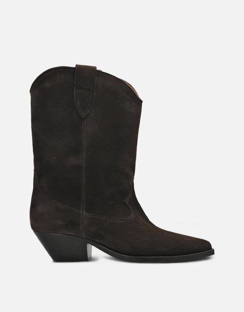 Duerto Calf Leather Suede Low-Heeled Boots