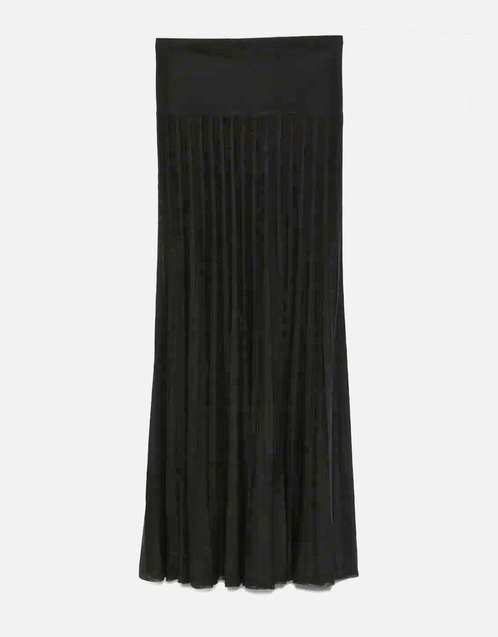 Ezra Cotton Blend Knit Midi Skirt