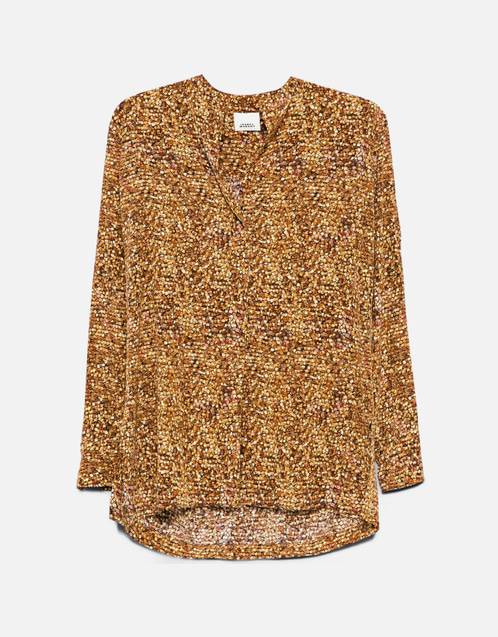 Sima Silk Printed Blouse