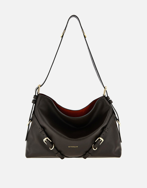 Medium Voyou Bag In Shiny Calfskin Leather
