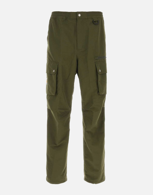 Men's Polyester Army Green Cargo Pant