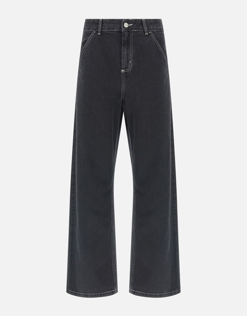 Simple Cotton Loose Fit Straight Leg Jeans