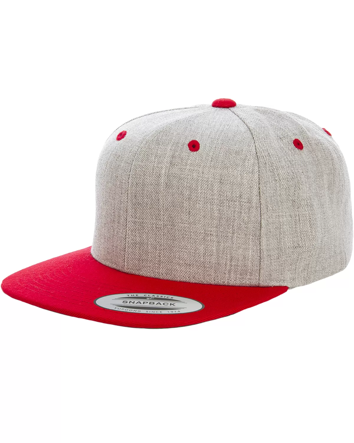 Yupoong 6089MT Adult 6-Panel Structured Flat Visor Classic Two-Tone Snapback