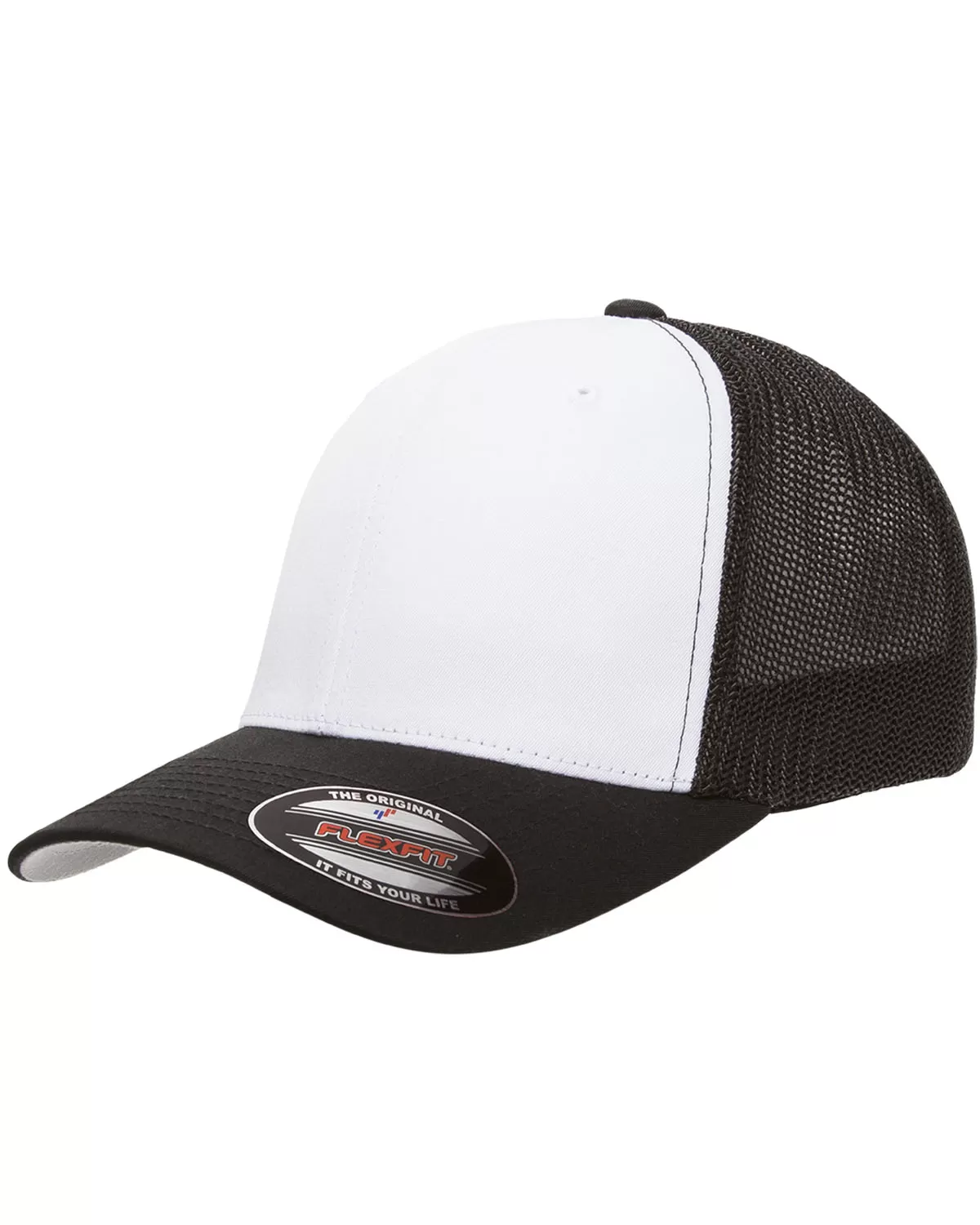 Yupoong 6511W Flexfit Trucker Mesh With White Front Panels Cap