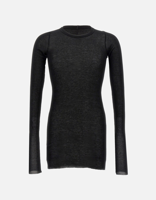 Men's Rib LS T Silk Blend T-Shirt