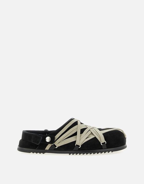 Men's Megalace Mule Granola Calfskin Leather Mules