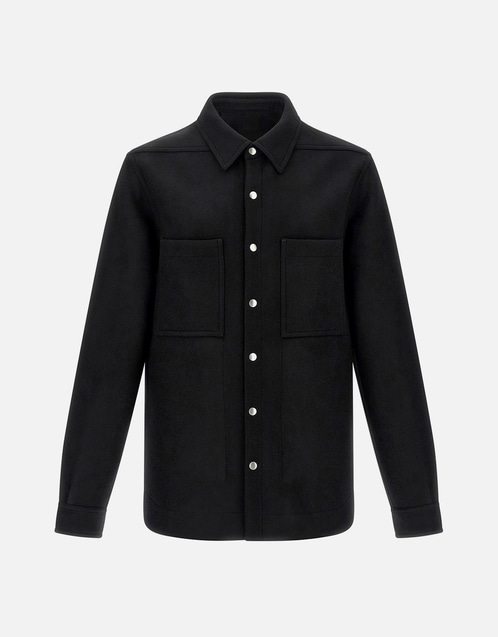 Men's Outershirt Wool Snap Button Overshirt