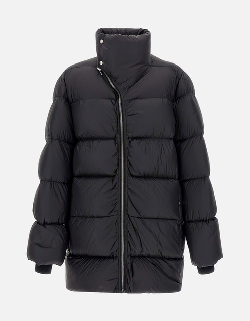 Men's Turtle Quilted Nylon Down Long Jacket