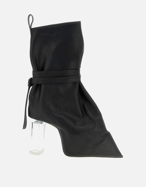 Tied Taco Kiss Cow Leather Ankle Boots