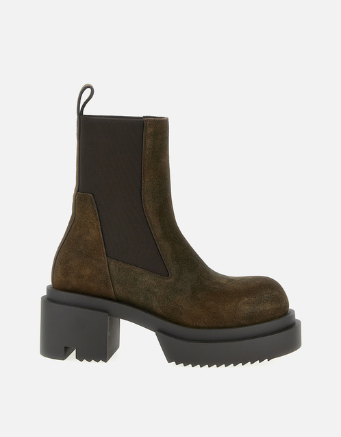 Beatle Bogun Suede Cow Fur Ankle Boots