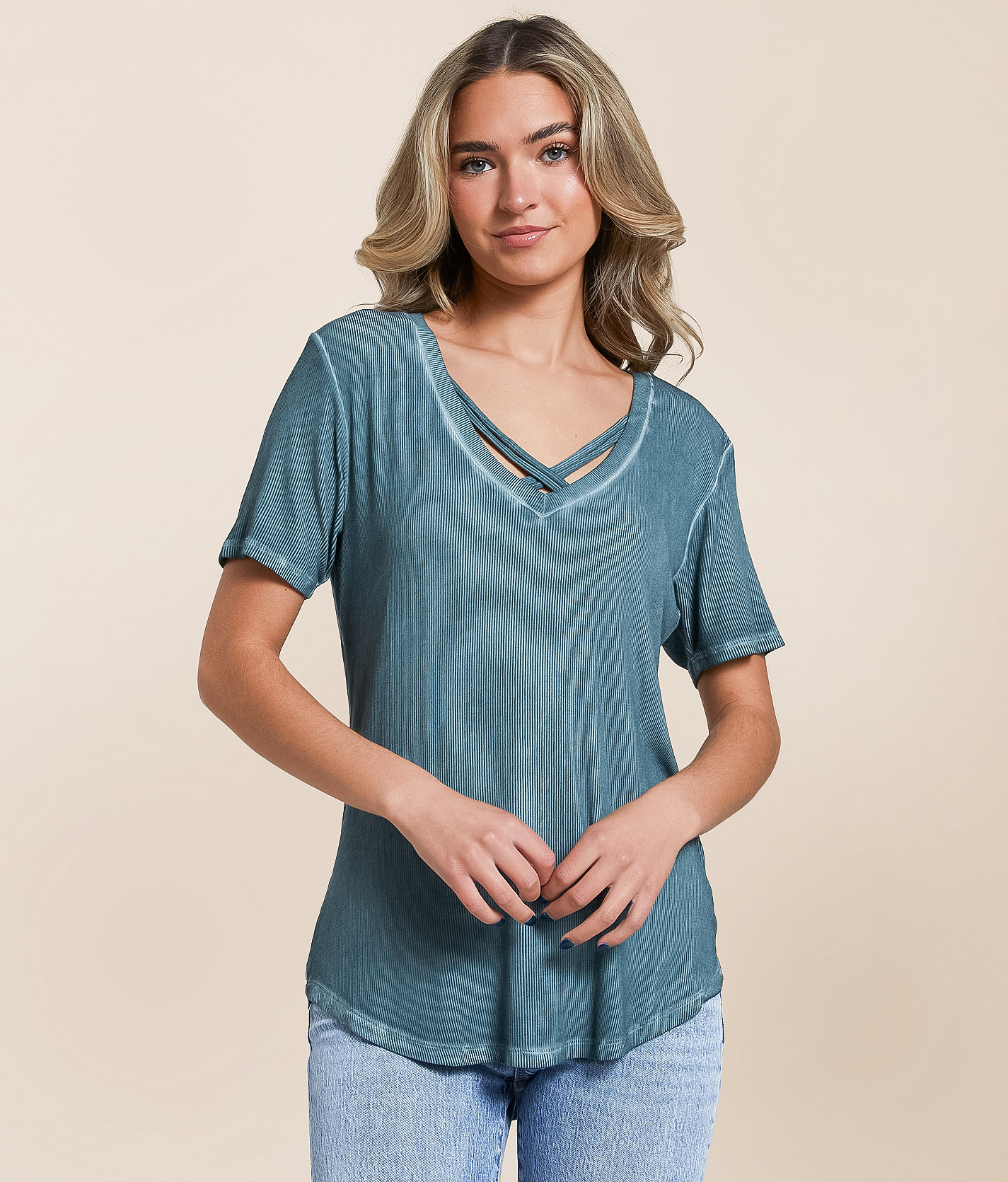 White Crow Luna Washed Top - Women's Shirts & Blouses in Silver Pine