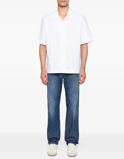 Men's Washed Denim Straight Jeans