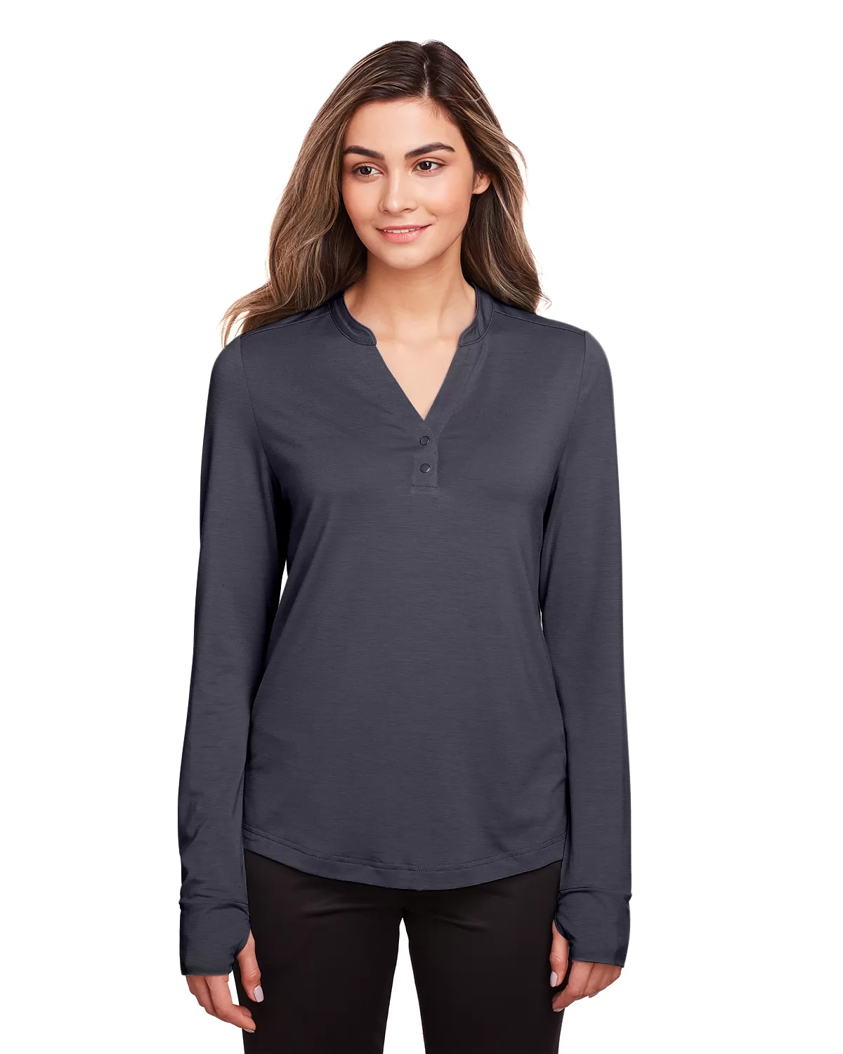 Ash City - North End NE400W Ladies' Jaq Snap-Up Stretch Performance Pullover