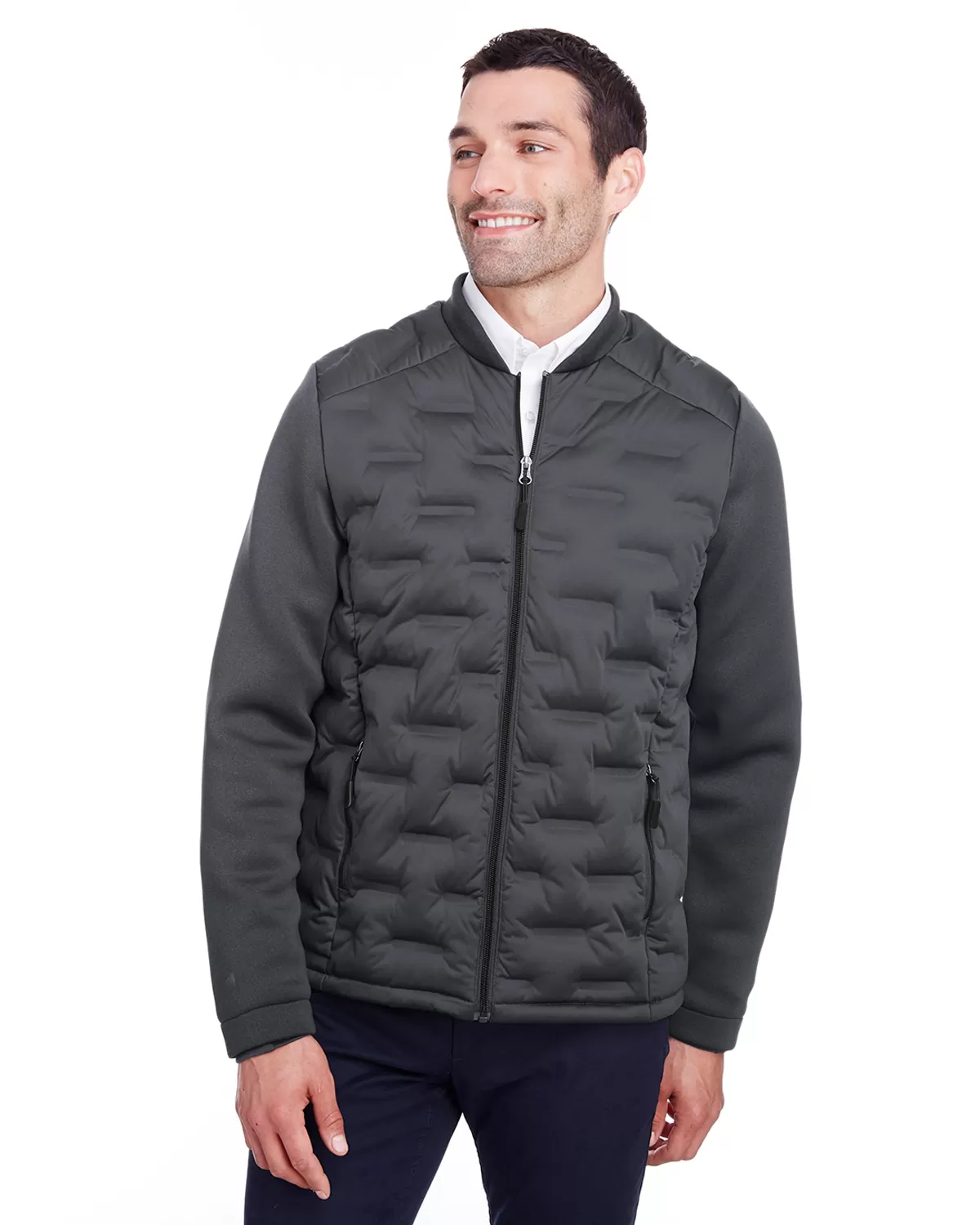 Ash City - North End NE710 Men'S Pioneer Hybrid Bomber Jacket