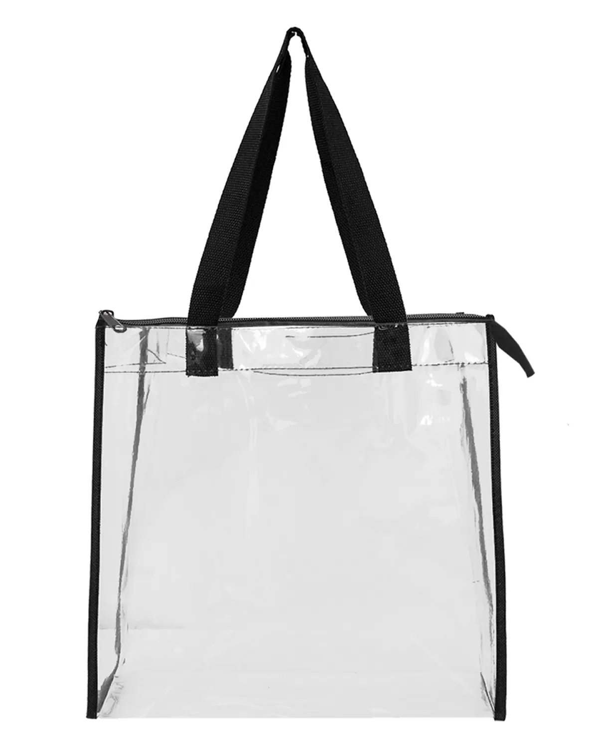 Liberty Bags OAD5006 Oad Clear Tote W/ Gusseted And Zippered Top