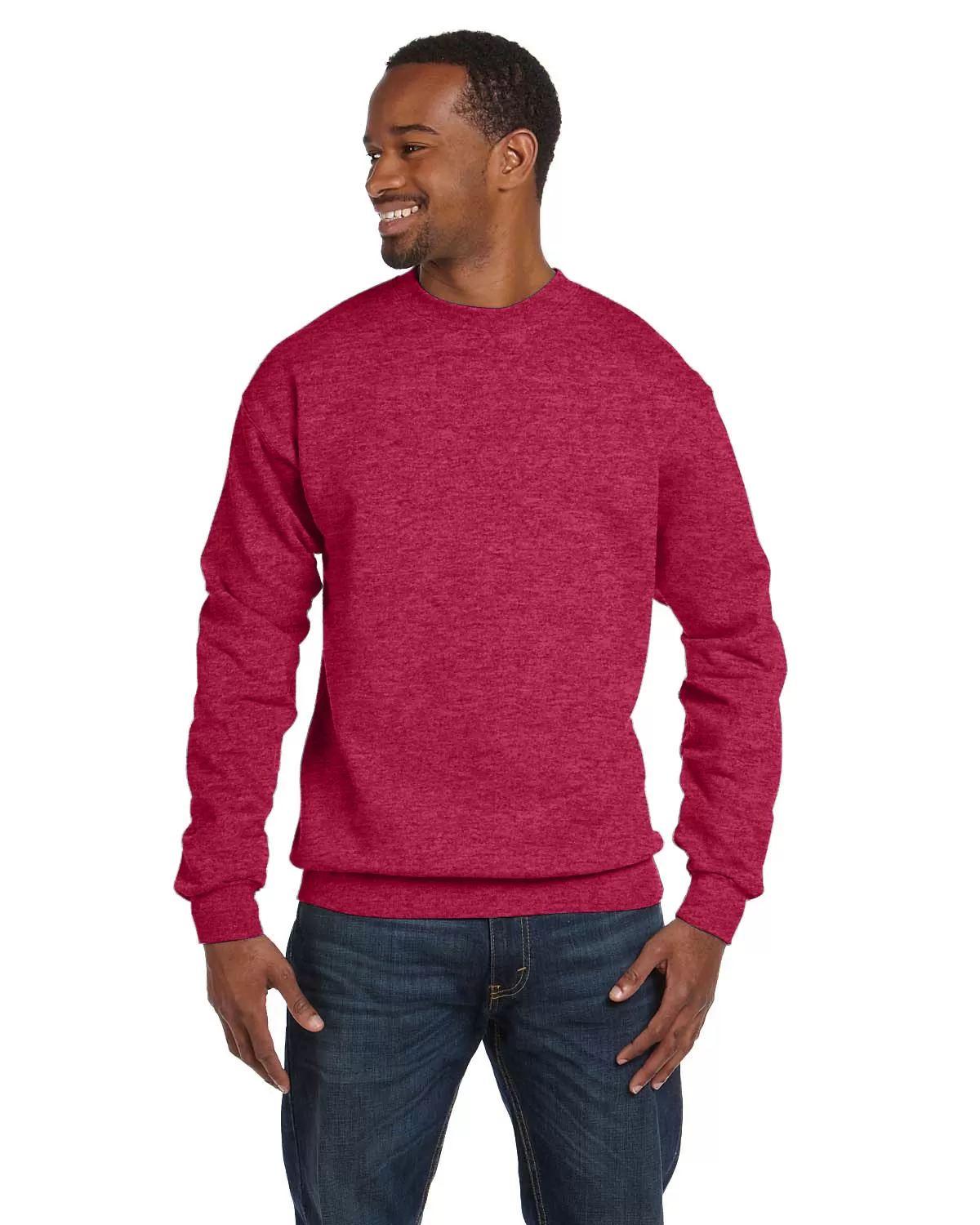 Hanes P1607 Unisex 7.8 Oz., Ecosmart 50/50 Crewneck Sweatshirt