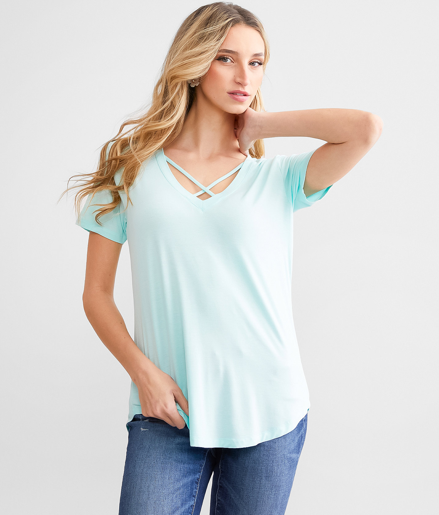 White Crow The Julia Crossroads T-Shirt - Women's T-Shirts in Spa Blue