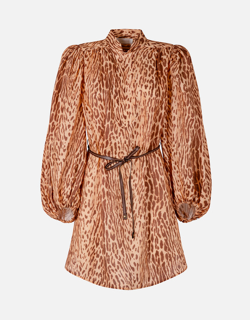 Cascadian Linen Tunic Mini Dress