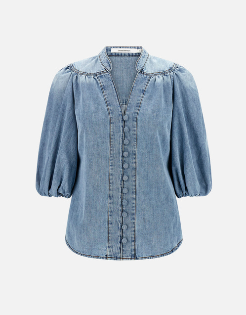 Lucky Denim Blouse