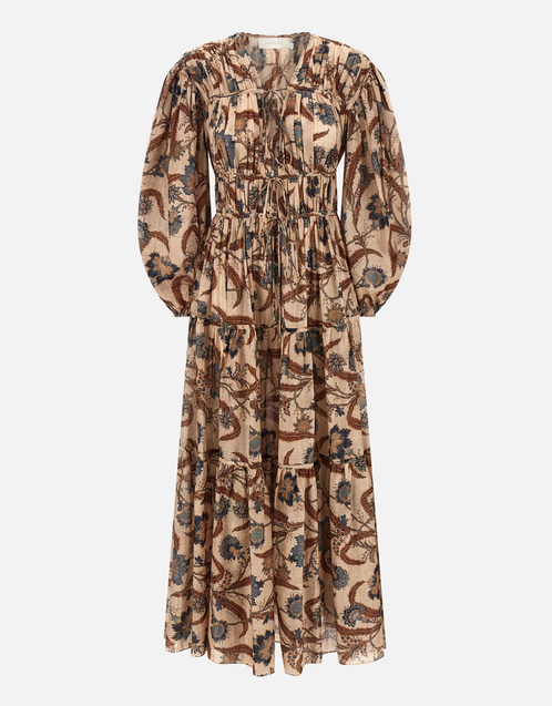 Ascension Tie Billow Maxi Dress