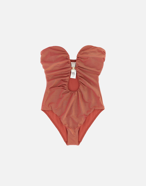 Rhiannon Deep Plunge Lycra One-Piece Swimsuit