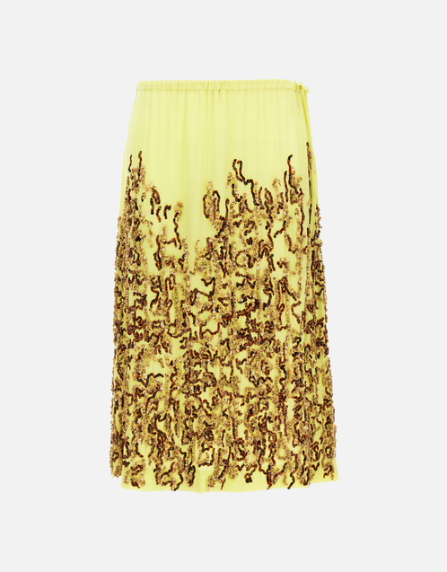 Salga Silk Midi Skirt
