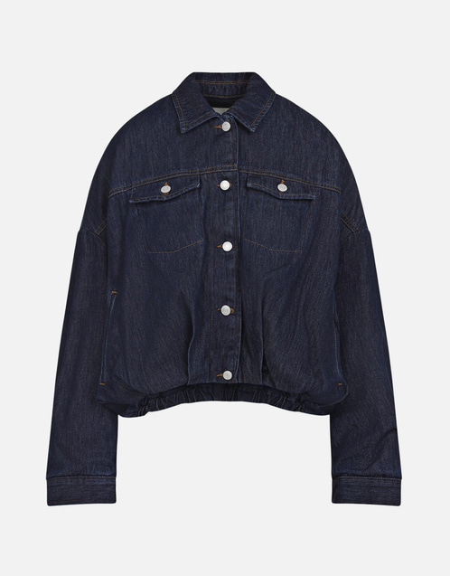 Denim Cocoon Blouson Jacket