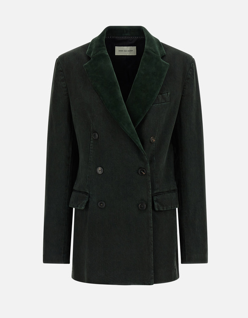 Befya Cotton Double-Breasted Blazer