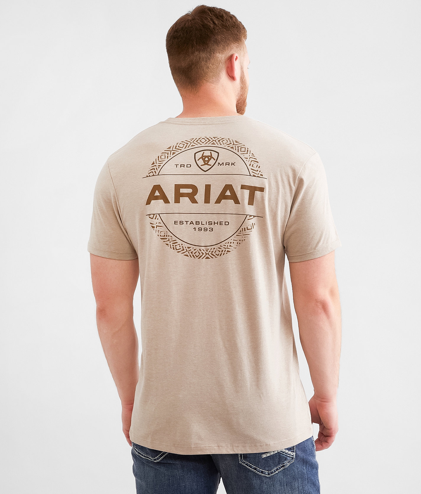 Ariat Southwest Wooden T-Shirt - Men's T-Shirts in Brindle Heather