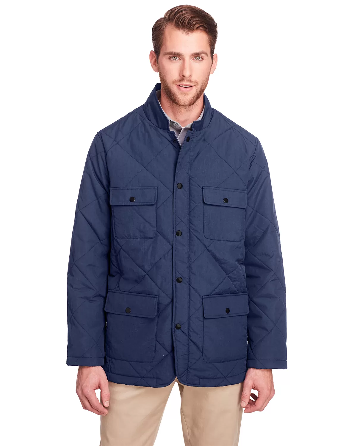 UltraClub UC708 Men'S Dawson Quilted Hacking Jacket